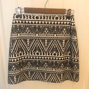 Geometric Mini Skirt